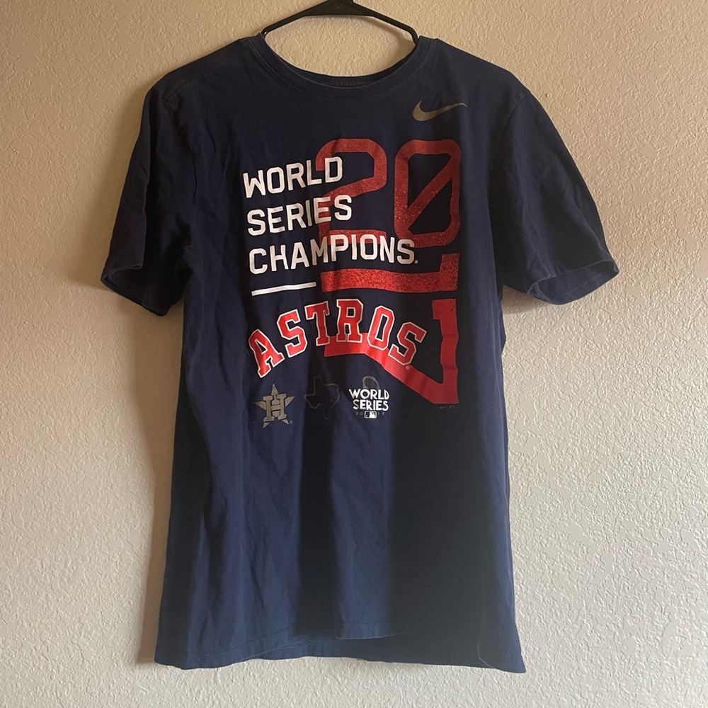 Astros Nike 2017 World Series Champion Shirt Size Medium